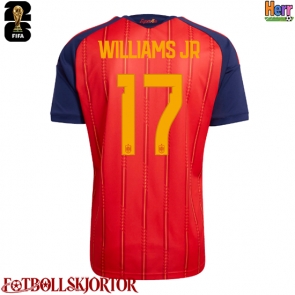 Spanien Nico Williams #17 Hemmatröja VM 2026 Kortärmad